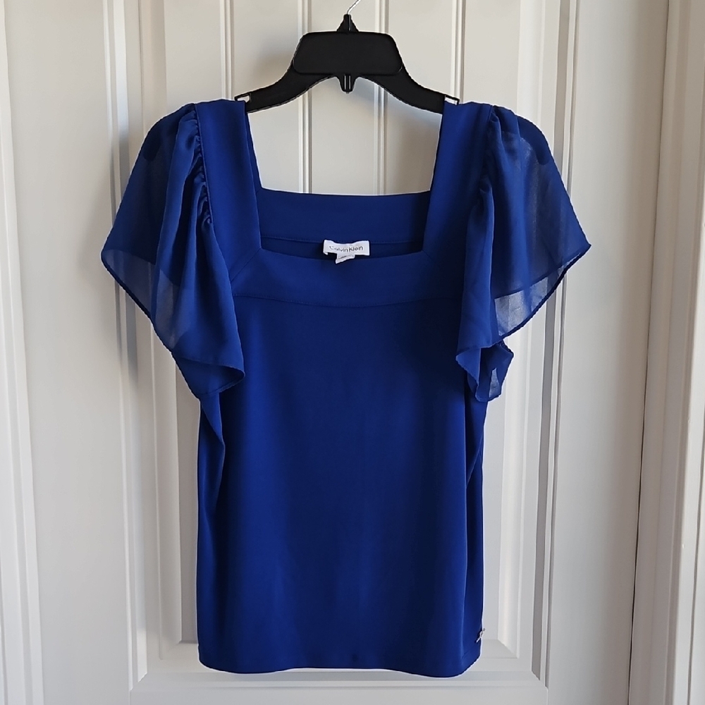 Elegant Blue Women's Top